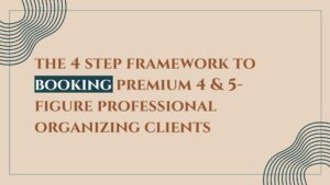 book premium organizing clients